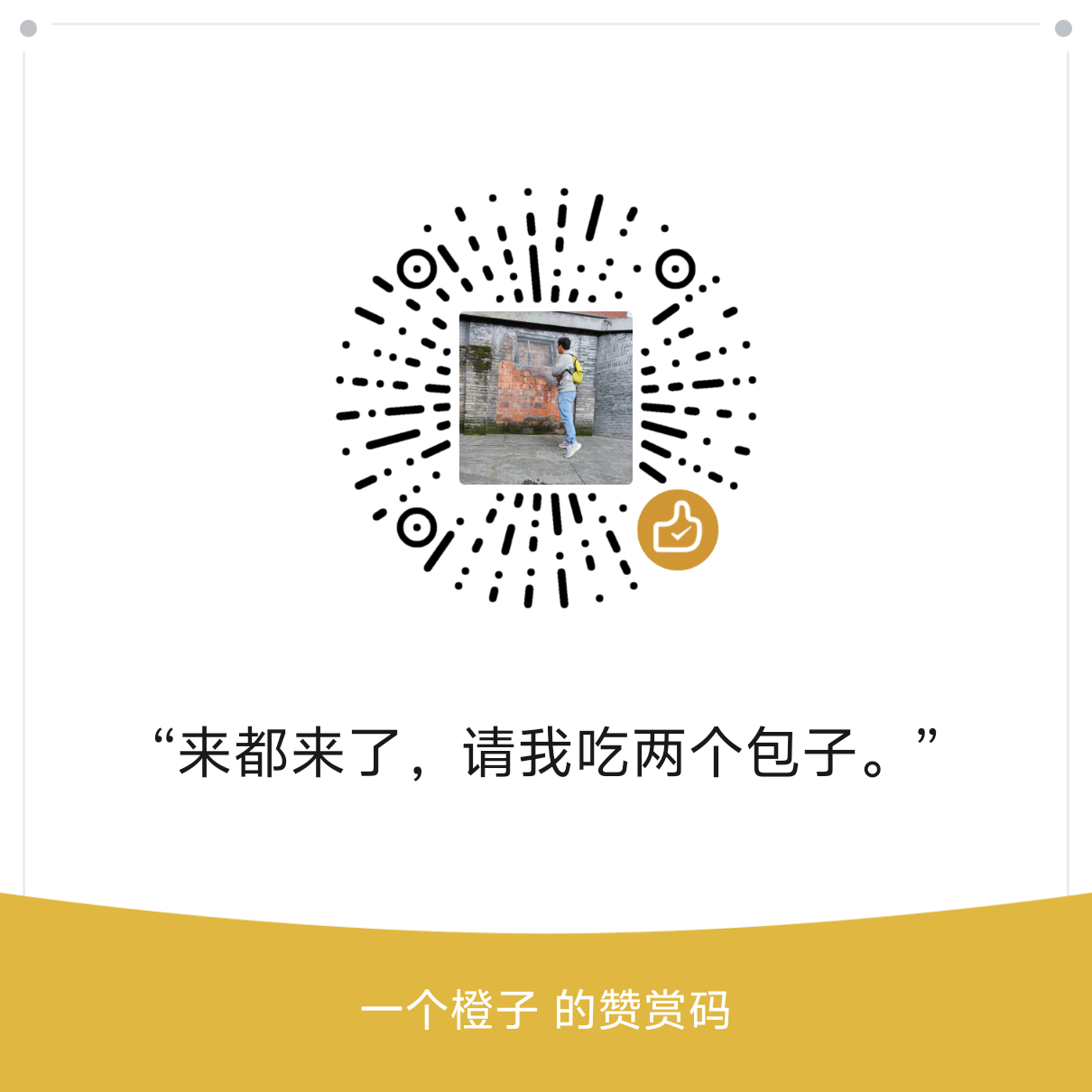 一个橙子pro 微信打赏码